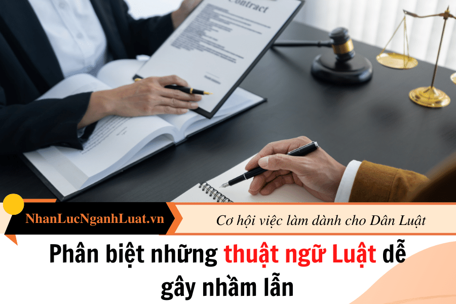 Phân biệt những thuật ngữ Luật dễ gây nhầm lẫn