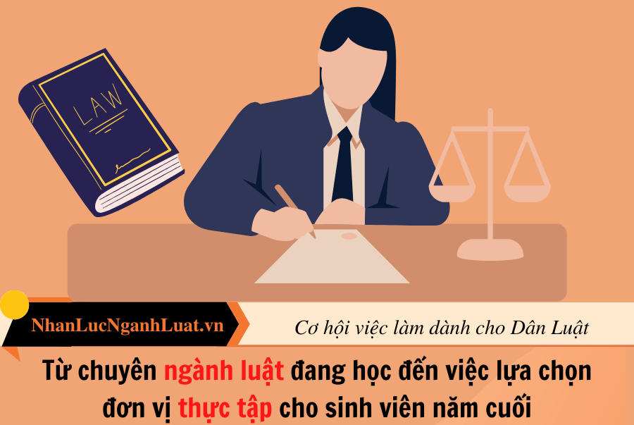 Từ chuyên ngành luật đang học đến việc lựa chọn đơn vị thực tập cho sinh viên năm cuối