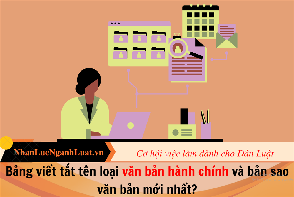 Bảng viết tắt tên loại văn bản hành chính và bản sao văn bản mới nhất?