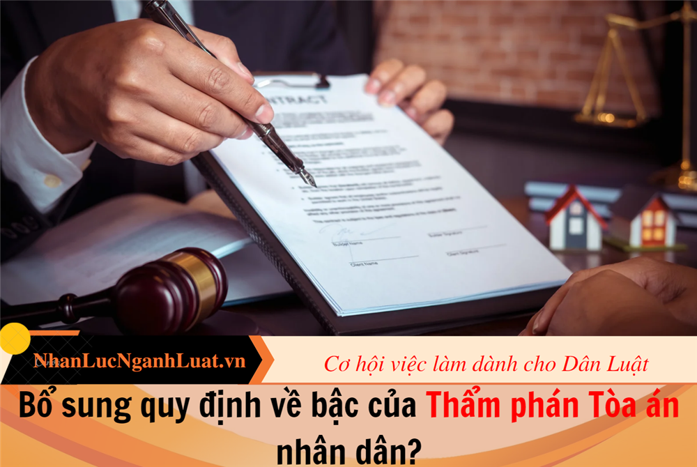 Bổ sung quy định về bậc của Thẩm phán Tòa án nhân dân?