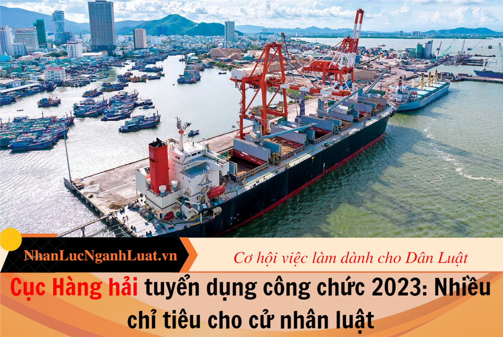 Cục Hàng hải tuyển dụng công chức 2023: Nhiều chỉ tiêu cho cử nhân luật