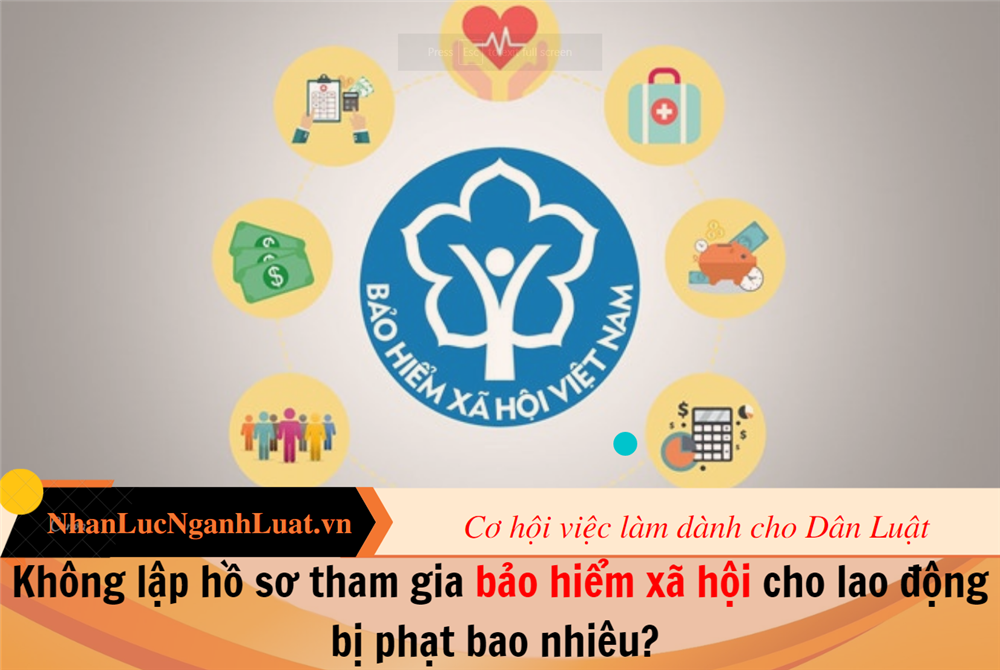 Không lập hồ sơ tham gia bảo hiểm xã hội cho lao động bị phạt bao nhiêu?