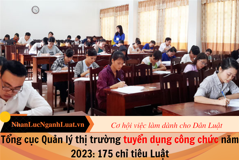 Tổng cục Quản lý thị trường tuyển dụng công chức năm 2023: 175 chỉ tiêu Luật