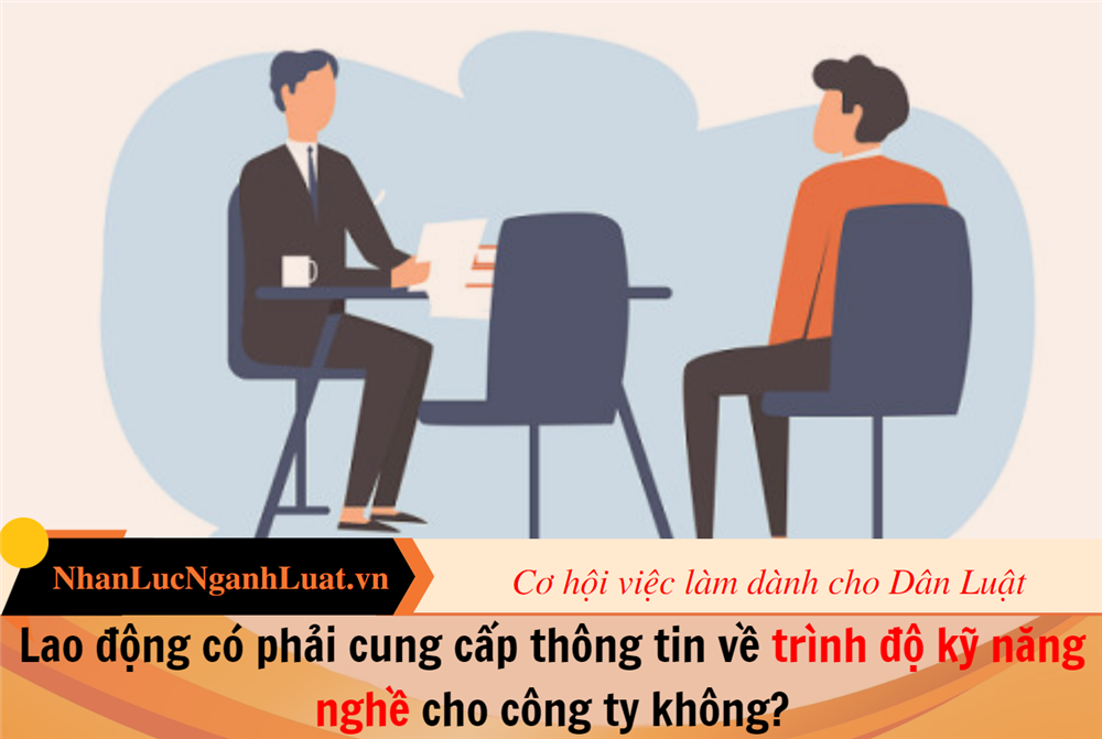 Lao động có phải cung cấp thông tin về trình độ kỹ năng nghề cho công ty không?