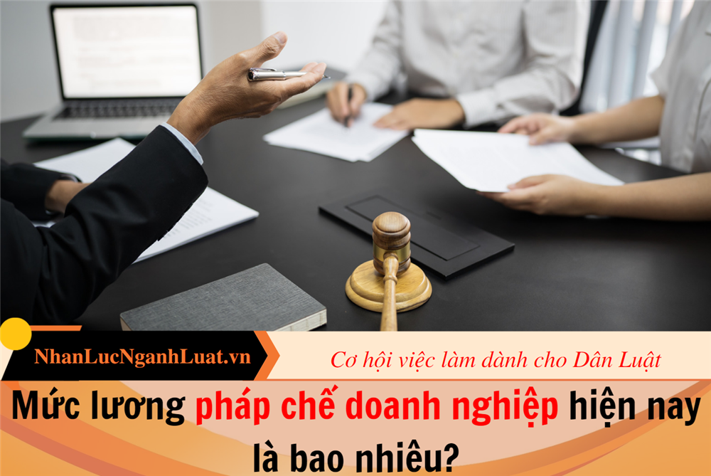 Mức lương pháp chế doanh nghiệp hiện nay là bao nhiêu?