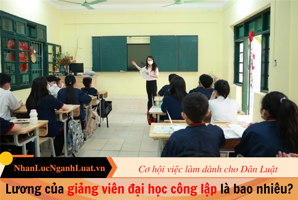 Lương của giảng viên đại học công lập là bao nhiêu?