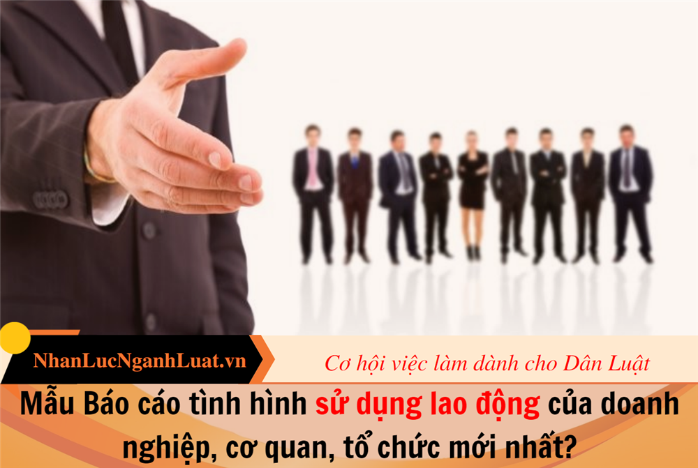 Mẫu Báo cáo tình hình sử dụng lao động của doanh nghiệp, cơ quan, tổ chức mới nhất?