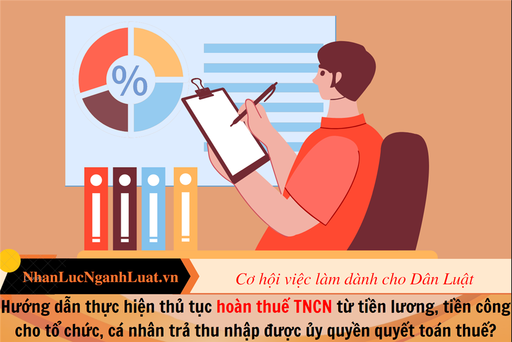 Hướng dẫn thực hiện thủ tục hoàn thuế TNCN từ tiền lương, tiền công cho tổ chức, cá nhân trả thu nhập được ủy quyền quyết toán thuế?