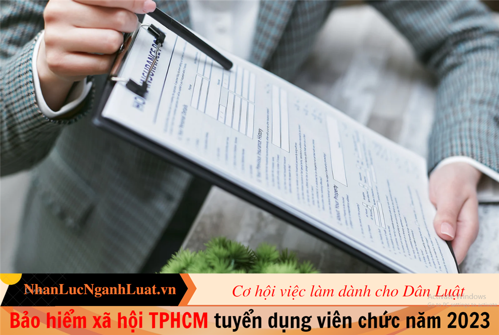 Bảo hiểm xã hội TPHCM tuyển dụng viên chức năm 2023