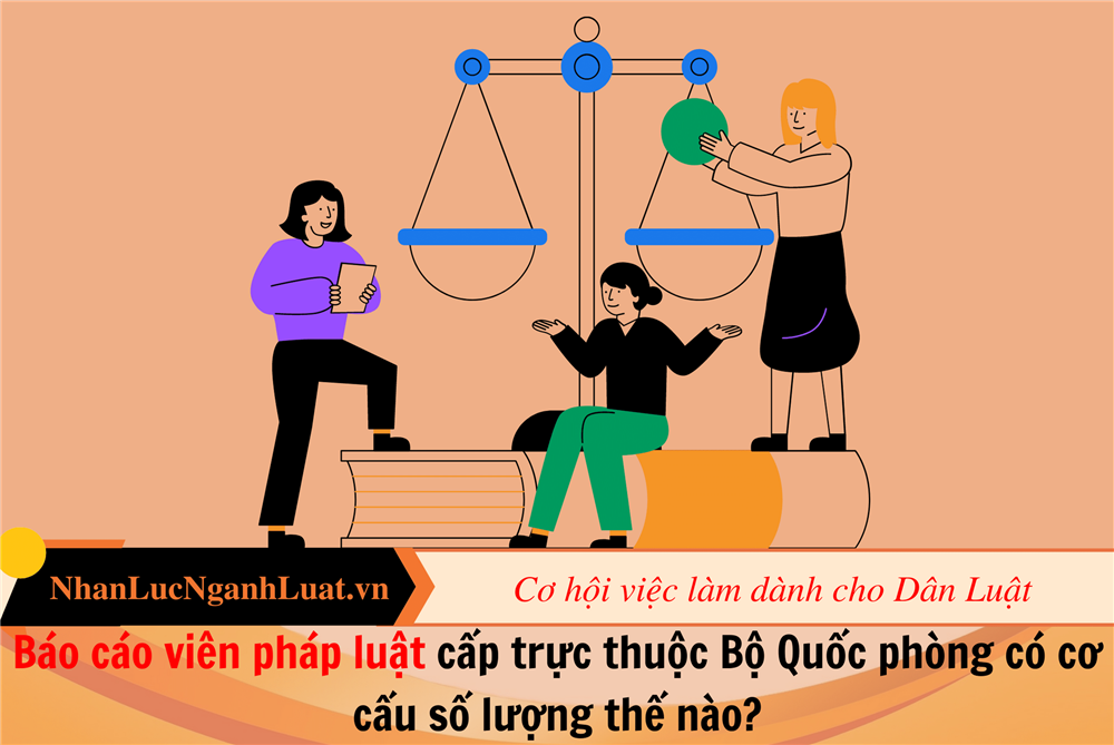 Báo cáo viên pháp luật cấp trực thuộc Bộ Quốc phòng có cơ cấu số lượng thế nào?