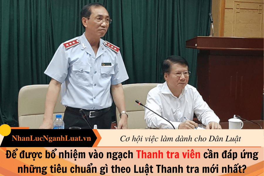 Để được bổ nhiệm vào ngạch Thanh tra viên cần đáp ứng những tiêu chuẩn gì theo Luật Thanh tra mới nhất?