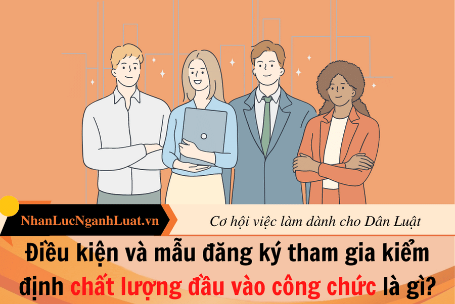 Điều kiện và mẫu đăng ký tham gia kiểm định chất lượng đầu vào công chức là gì?