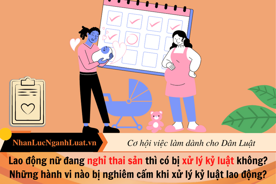 Lao động nữ đang nghỉ thai sản thì có bị xử lý kỷ luật không? Những hành vi nào bị nghiêm cấm khi xử lý kỷ luật lao động?