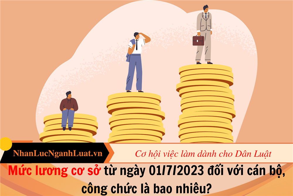 Mức lương cơ sở từ ngày 01/7/2023 đối với cán bộ, công chức là bao nhiêu?