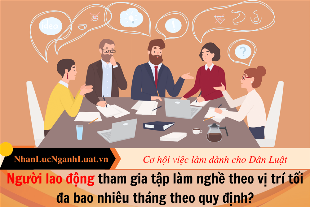 Người lao động tham gia tập làm nghề theo vị trí tối đa bao nhiêu tháng theo quy định?