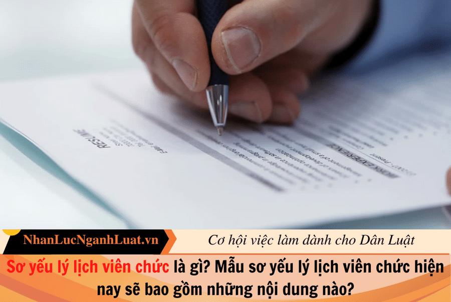 Sơ yếu lý lịch viên chức là gì? Mẫu sơ yếu lý lịch viên chức hiện nay sẽ bao gồm những nội dung nào?