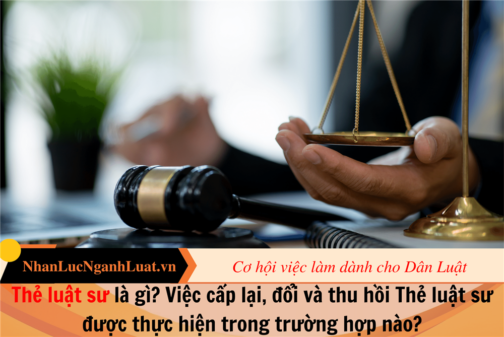 Thẻ luật sư là gì? Việc cấp lại, đổi và thu hồi Thẻ luật sư được thực hiện trong trường hợp nào?