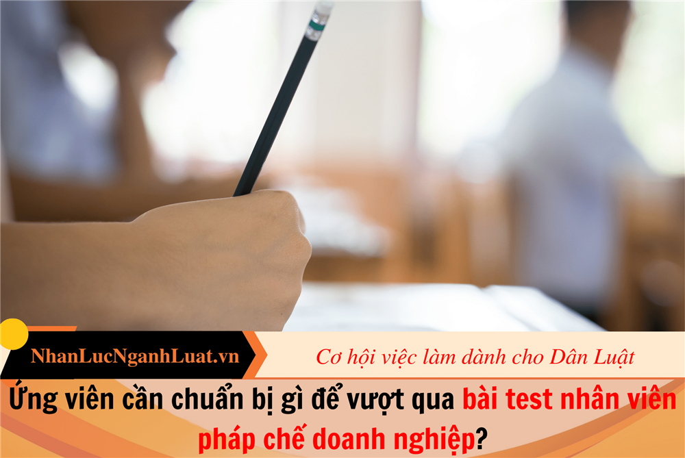 Ứng viên cần chuẩn bị gì để vượt qua bài test nhân viên pháp chế doanh nghiệp?