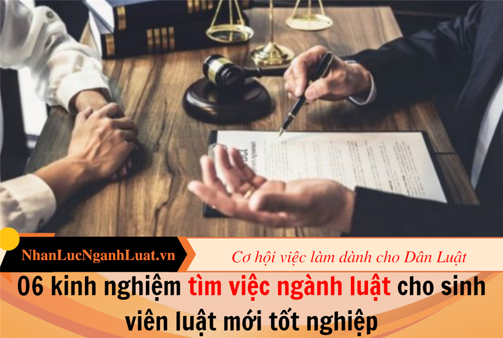 06 kinh nghiệm tìm việc ngành luật cho sinh viên luật mới tốt nghiệp