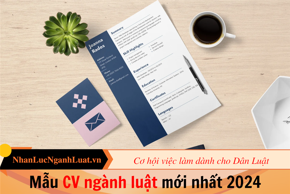 Mẫu CV ngành luật mới nhất 2024