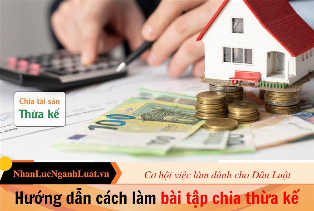 Hướng dẫn cách làm bài tập chia thừa kế