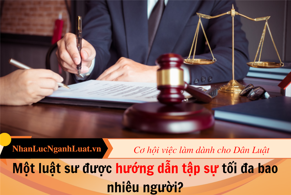 Một luật sư được hướng dẫn tập sự tối đa bao nhiêu người?